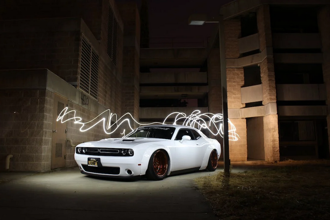white car